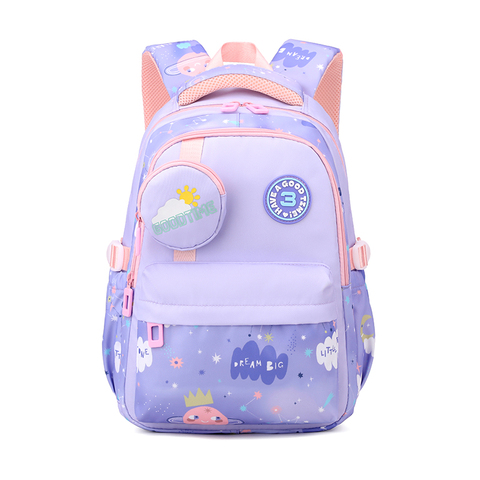 Colorful Cute Cartoon-Printed School Bags for Kindergarten Primary Students Bookbag 4-8 Years Old Children Boys Girls Backpack