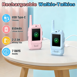 Caméra talkie-walkie pour enfants de 2 pouces, pour les enfants de 4 à 12 ans, jouet interactif parent-enfant, portée de 1,5 km, talkie-walkies vidéo pour enfants - Product Image 2