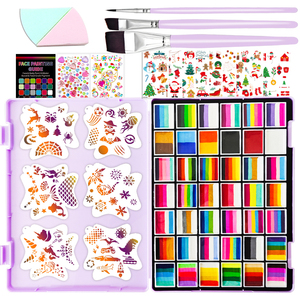 Nhà Máy Bán Hàng Trực Tiếp Của A4 Có Kích Thước Cầu Vồng Màu Thực vật Tự Nhiên Mặt Bộ Dụng Cụ Sơn Cho Trẻ Em Của Hoạt Động Trang Điểm - Product Image 1