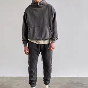 เสื้อฮู้ดดี้ผ้าฝ้าย 100% น้ำหนักเบา แห้งเร็ว ระบายอากาศดี สไตล์สตรีทแวร์ พิมพ์โลโก้ตามสั่ง สำหรับผู้ชาย ล้างสีแบบแอซิดวอช - Product Image 3