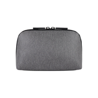 Sacs de toilette et trousses de maquillage unisexes imperméables avec logo personnalisé, fermeture éclair, design multifonction à trois couches pour les outils de salle de bain et les voyages