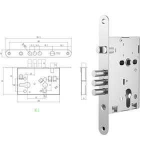 トリプルボルトMortiseロックボディ工業用ドア設置 - Product Image 4