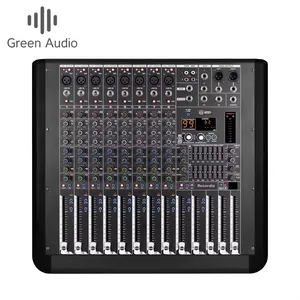 GAX-MQ8 MQ series professional Audio Mixer Powerful8-channel high-power amplifier mixer with 99DSP7-segment equalizer for stage
