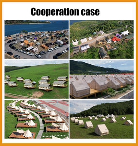 Tente gonflable extérieure en coton bon marché OEM tente de camping sur le terrain tente ouverte étanche vitesse du vent <span class=keywords><strong>recrutement</strong></span> d'agents de commerce extérieur - Product Image 4