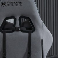 Chaise de jeu de direction avec logo personnalisé en velours avec ressort de poche pour le bureau ou l'ordinateur de course