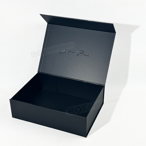 Tái Chế Quần Áo Áo Màu Đen Quà Tặng Bao Bì Biểu Tượng Tùy Chỉnh Tinh Tế Xuất hiện Lụa Màn Hình In Ấn Quần Áo Từ Giấy Hộp - Product Image 2