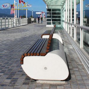 Nuevo Banco de Hormigón Magic Stone con Respaldo de Madera, Muebles de Jardín para Exteriores - Product Image 3