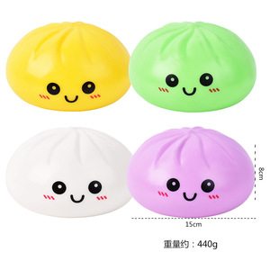 8,5CM Voedselstoomboot Reuze Dumpling Squishies Speelgoed Glitter Mystery Box Kleurrijke Stressballen Fidget Sensorische Knijpballen Kerstmis - Product Image 5