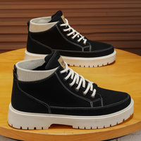 Bottes montantes pour hommes de haute qualité, nouvelle mode, plateforme Joker, antidérapantes, rehaussantes, chaussures de sport décontractées