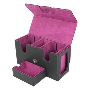 Cross-border PU Game Card <b>Box</b> with Magnetic Opening, Paper Card <b>Box</b> for Board Games, <b>Large</b> Capacity, Waterproof for TCG Game - Product Image 2
