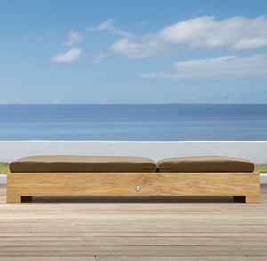 Muebles de Exterior, Cama de Día, Cojines Impermeables, Sillas de <span class=keywords><strong>Piscina</strong></span>, Tumbona, Madera de Teca - Product Image 4