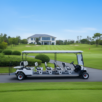 RENQI 2026 Carro de Golf Eléctrico de 12 Plazas, Certificado CE, 30-50 km/h, Modelo Chino para Carretera, 72V 120 km