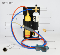 Puissant Kit de torche à gaz de brasage Portable à oxygène et MAPP avec différents accessoires