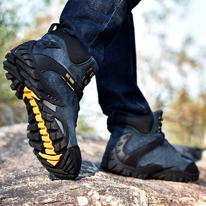 Stivali da <span class=keywords><strong>Trekking</strong></span> da uomo stivali da <span class=keywords><strong>Trekking</strong></span> impermeabili scarpe da arrampicata da montagna Sneakers da campeggio resistenti all'usura stivali da neve <span class=keywords><strong>invernali</strong></span> da esterno uomo - Product Image 5