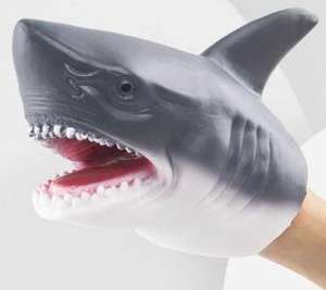 Jouets interactifs homme-chat effrayant chats taquiner les chats artefact fournitures pour animaux de compagnie marionnette à main de requin - Product Image 5