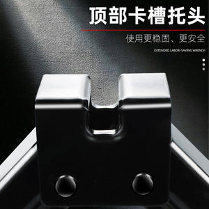 Cric à ciseaux manuel pour voiture, outil de changement de pneus à économie de main-d'œuvre, 3 tonnes, kit d'outils de changement de pneus, type horizontal compact avec clé à pneus 12V - Product Image 3