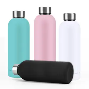 Custom Brand High Quality Private Label 500 Ml Metal Double Wall Stainless Steel Vacuum Travel Thermal Thermos In Bulk