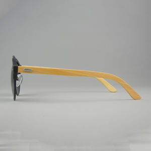 2024 Factory Wholesale Retro New Fashion <b>Sunglasses</b> <b>for</b> <b>Men</b> Women Classic Eyebrows Metal PC <b>Polarized</b> Bamboo White Yellow Purple - Product Image 5