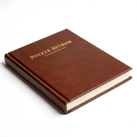 Personnalisez vos propres carnets de notes et agendas A5 avec estampage doré, couverture rigide en cuir PU marron