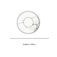 Lampe murale décorative intérieure en cuivre avec base en marbre naturel moderne pour la décoration de la chambre et du salon