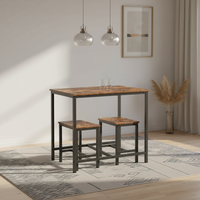 Table à manger pliante en bois, style ferme, industrielle, écologique, stable, carrée, vente en gros, avec logo, 6 places