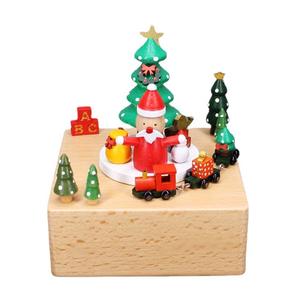 2025 migliori giocattoli di natale Xmas Santa Claus treno ornamento fatto a mano natale carillon buon natale - Product Image 4
