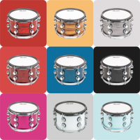 Roland de réduction de bruit personnalisable à 2 plis pour Yamaha Alesis Pro Performance Tambour électronique Tête de maille 9 couleurs Percussion Instru