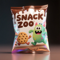 Sacs en plastique à fermeture arrière stratifiée imprimée de conception personnalisée Emballage de sac en mylar anti-odeur en mylar pour snack et aliments pop-corn et croustilles