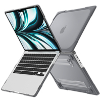 Coques de protection en TPU pour ordinateur portable MacBook Air 13,6 pouces M5 A3495 2026 Air 13 A2337 Neo 13 A3404 avec coins mats et béquille intégrée
