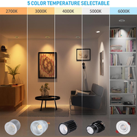 Projecteurs intelligents Benory 8W 24 CRI95 RGBW 2700K MR16 Module Spot Loxone PWM KNX DALI Dimmable CCT 2000-6000K Blanc Tunable IP44