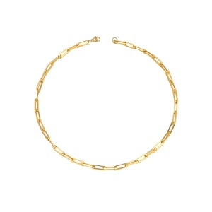 Collar Gargantilla <span class=keywords><strong>de</strong></span> Cadena <span class=keywords><strong>de</strong></span> Acero Inoxidable Chapado en <span class=keywords><strong>Oro</strong></span>, Joyería Minimalista <span class=keywords><strong>de</strong></span> Acero Titanio Resistente al Agua con Certificado REACH - Product Image 5