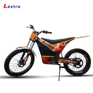 Lextra 72Vバッテリー電動ミニダートバイク電動ダートバイクモトクロスオフロードEbikeモーターサイクル大人用オフロード12KWワット