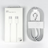 Cable USB Tipo-C a Tipo-C de 60W 20W 35W al por Mayor para iPhone 15/16/17 Pro Max, Carga Rápida para iOS y Computadora