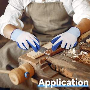 Guantes de Trabajo de Nitrilo GLOVEMAN, Guantes de Protección de Seguridad con Recubrimiento de Nitrilo, Agarre Firme, para Trabajo, Jardinería, Pesca - Product Image 4