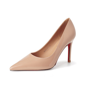 Escarpins à talon aiguille et bout pointu 9000G-158, semelle rouge, strass, chaussures de mariée, talon super haut 8 cm, tendance mode - Product Image 5