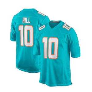 Bordado Personalizado al por Mayor de <span class=keywords><strong>los</strong></span> Miami Dolphins # 10 # Camiseta de Fútbol Retro 17, Malla de Poliéster, Unisex, para Adultos, Venta al por Mayor Internacional - Product Image 5
