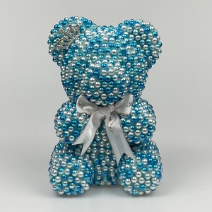 Oso de perlas, oso de peluche rosa, cada amor, suministro de fábrica, graduación Artificial de alta calidad, decoración del hogar, Día de la madre, 2 uds. - Product Image 4