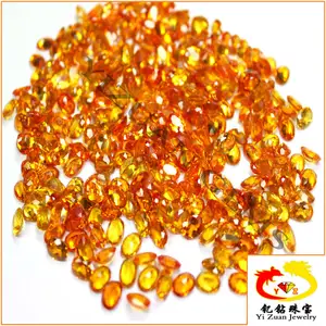 wholesale diamond cut yellow corundum stone ruby stones price per carat semi-precious loose gemstone