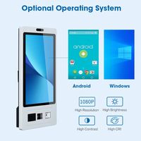 Touchwo 24 ''27'' Quiosco de pantalla táctil moderno Banco Hotel Autoservicio Check-In Consulta Pedido Máquina Función SDK Lector de código de barras