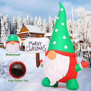 Custom Wholesale 6 Ft Inflatable Gnome Child Hot Selling Led Light <b>Outdoor</b> Christmas <b>Decorations</b> <b>Xmas</b> Holiday - Product Image 6