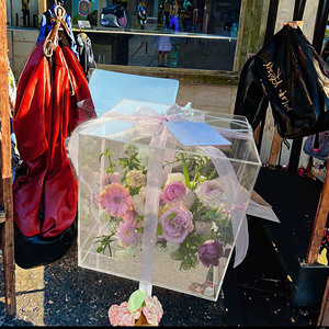 Customized Wholesale Modern Eco-friendly Acrylic <strong>Flower</strong> Box Square Rose <strong>Display</strong> for Gifts - Product Image 4