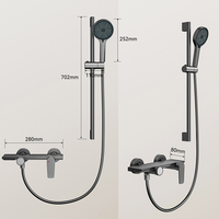 Ensemble de douche complet 3023, moderne, intelligent, portable, mural, avec fonction cascade, prix d'usine