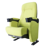 Vente directe d'usine Meubles de théâtre Tissu pliant Chaise de cinéma VIP Fauteuil de salle de conférence