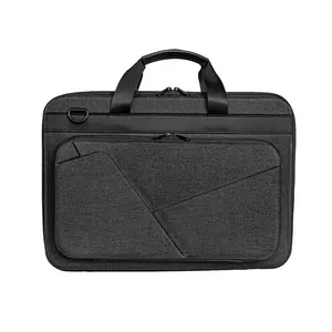 İş için Crossbody omuzdan askili çanta tasarımlı dizüstü evrak çantası profesyonel seyahat dizüstü bilgisayar koruması
