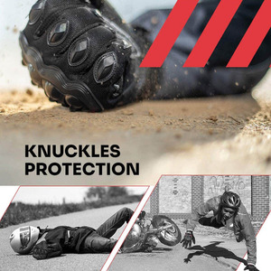 Guantes de Motocicleta de Cuero con Logotipo Personalizado, Diseño de Marca Privada, Guantes de Motocicleta con Logotipo Propio - Product Image 6