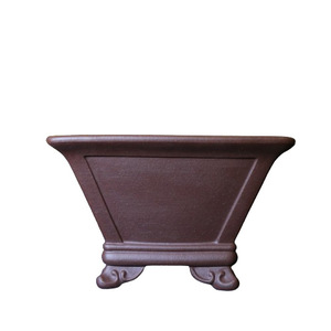 Yixing Zisha <b>Square</b> Bonsai Pot Handmade Ceramic <b>Planters</b> For Indoor <b>Outdoor</b> Use - Product Image 5