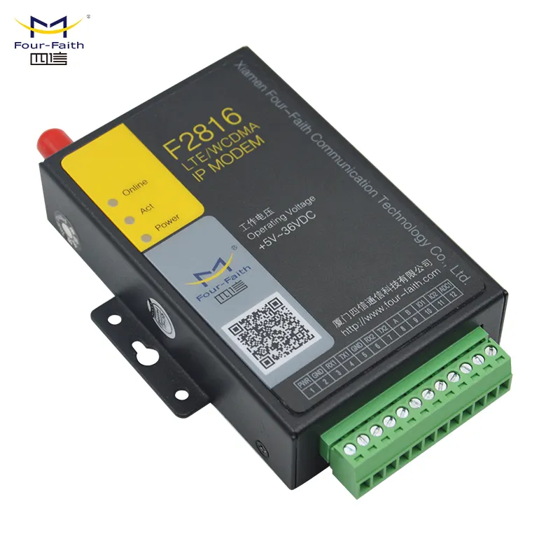 F2116 GPRSโมเด็มRS232, RS485 Digital I/OและAnalog Input Modbus RTU MQTTสำหรับการตรวจสอบเมตร