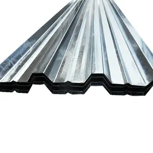 Galvanized corrugated metal roofing sheet 34 gauge 1mm corrugated sheet decking metal for roof