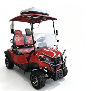 Carrito de Golf Eléctrico Elevado de 4 Plazas con Aire Acondicionado - Product Image 1