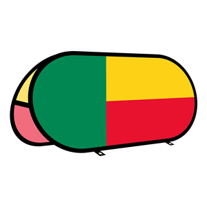 Bannière ovale pop-up en tissu tricoté warp-knit pour la promotion publicitaire en extérieur, tente extérieure - Product Image 1